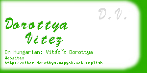 dorottya vitez business card